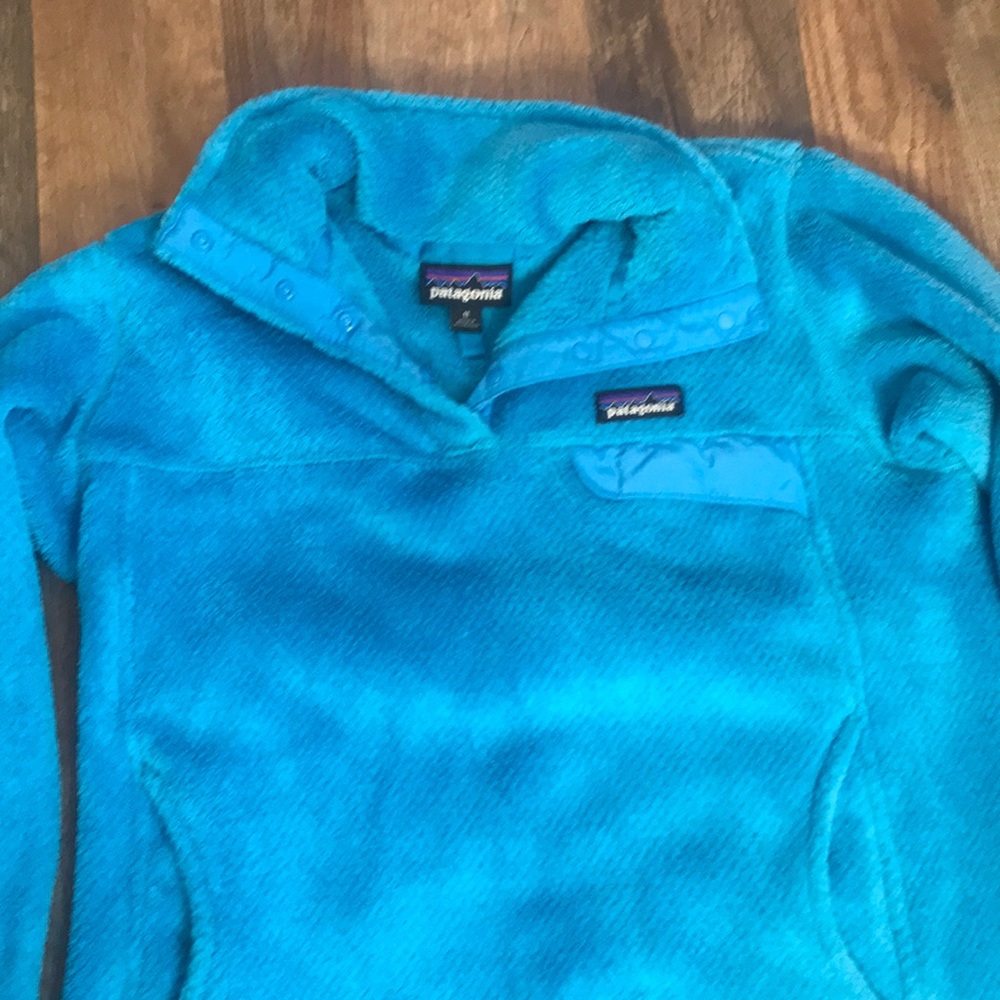 Patagonia Synchilla Snap Blue Pullover Fleece Blue Fuzzy Medium Fall 2023